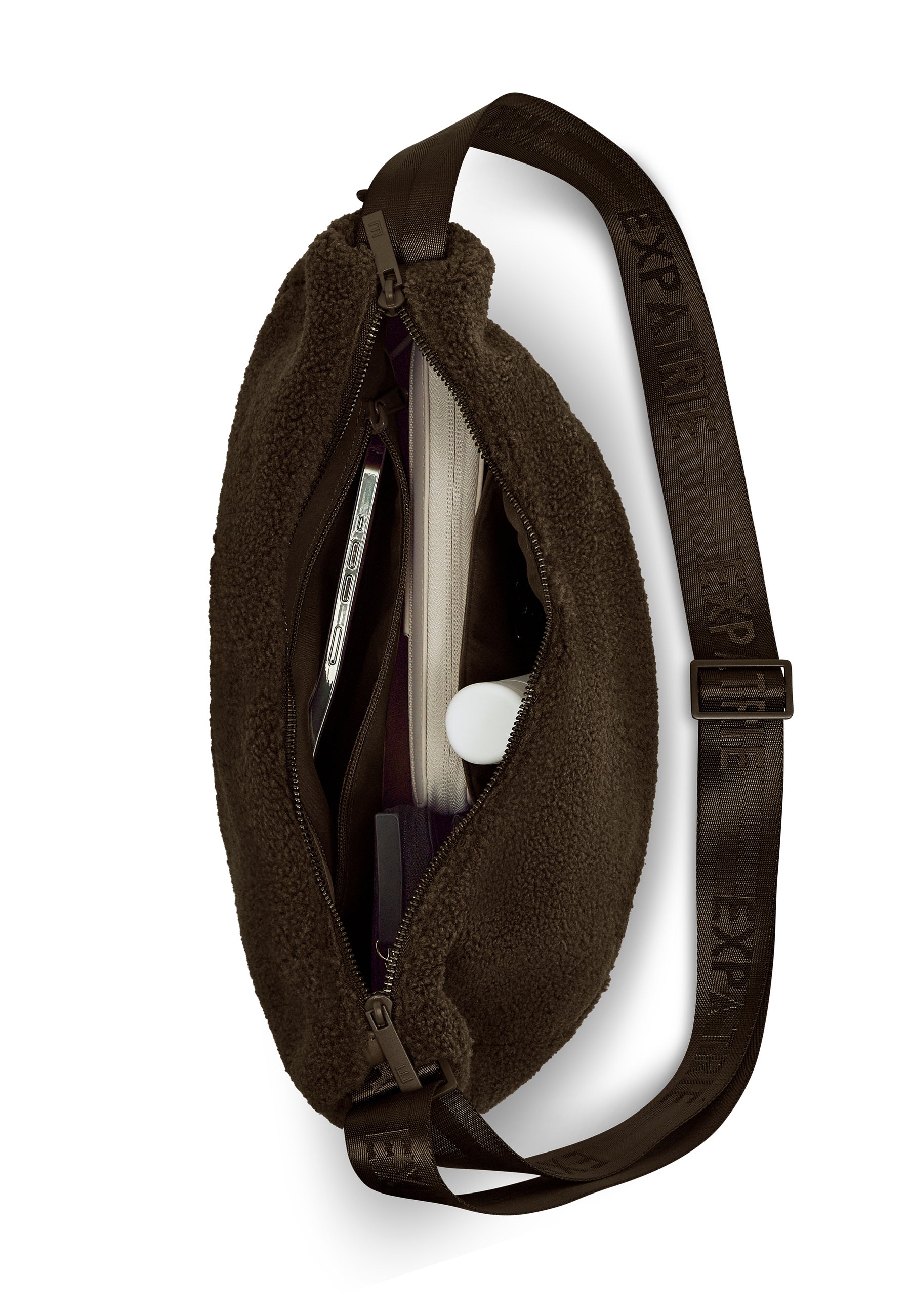 LENI - TEDDY HALF MOON BAG