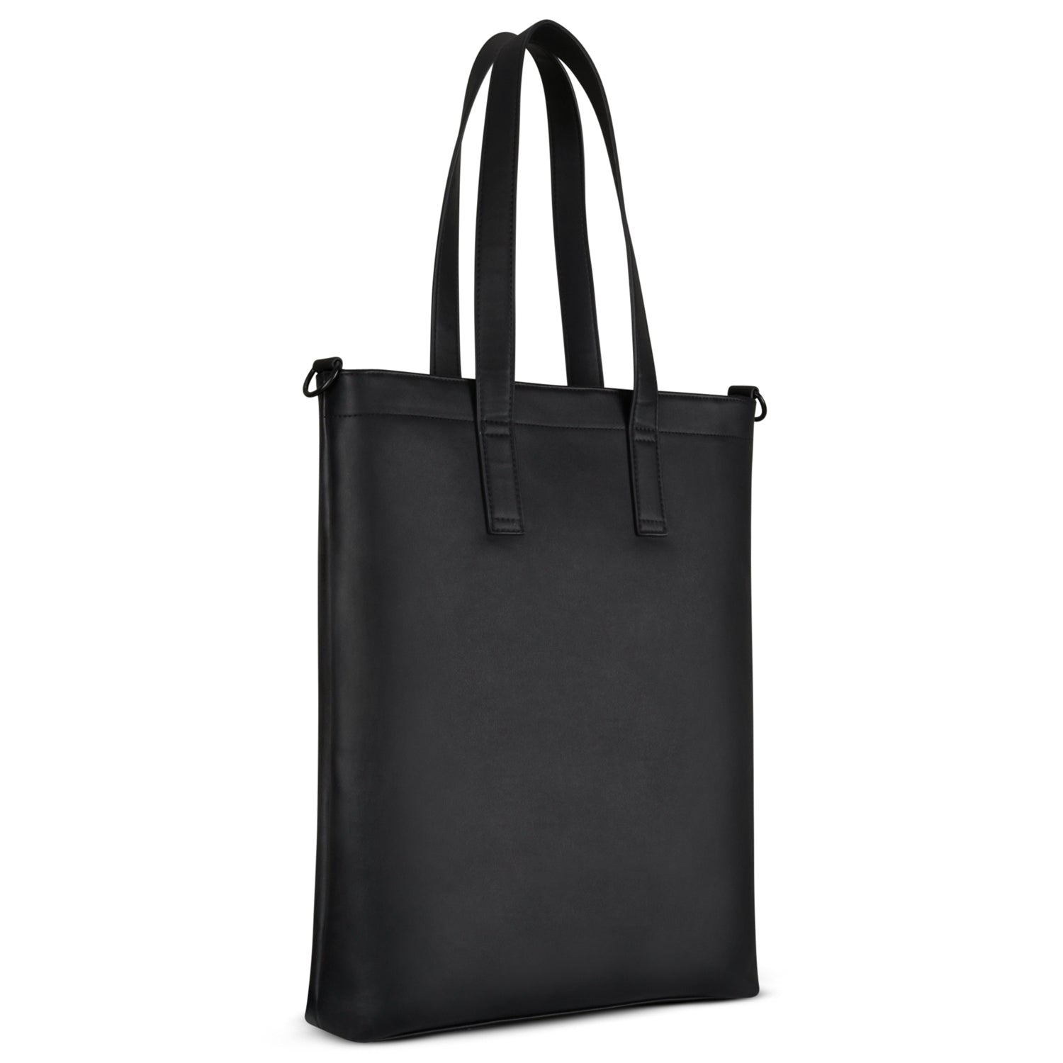 Schwarze Handtasche Sophie für Damen mit langen Tragegriffen und Laptopfach