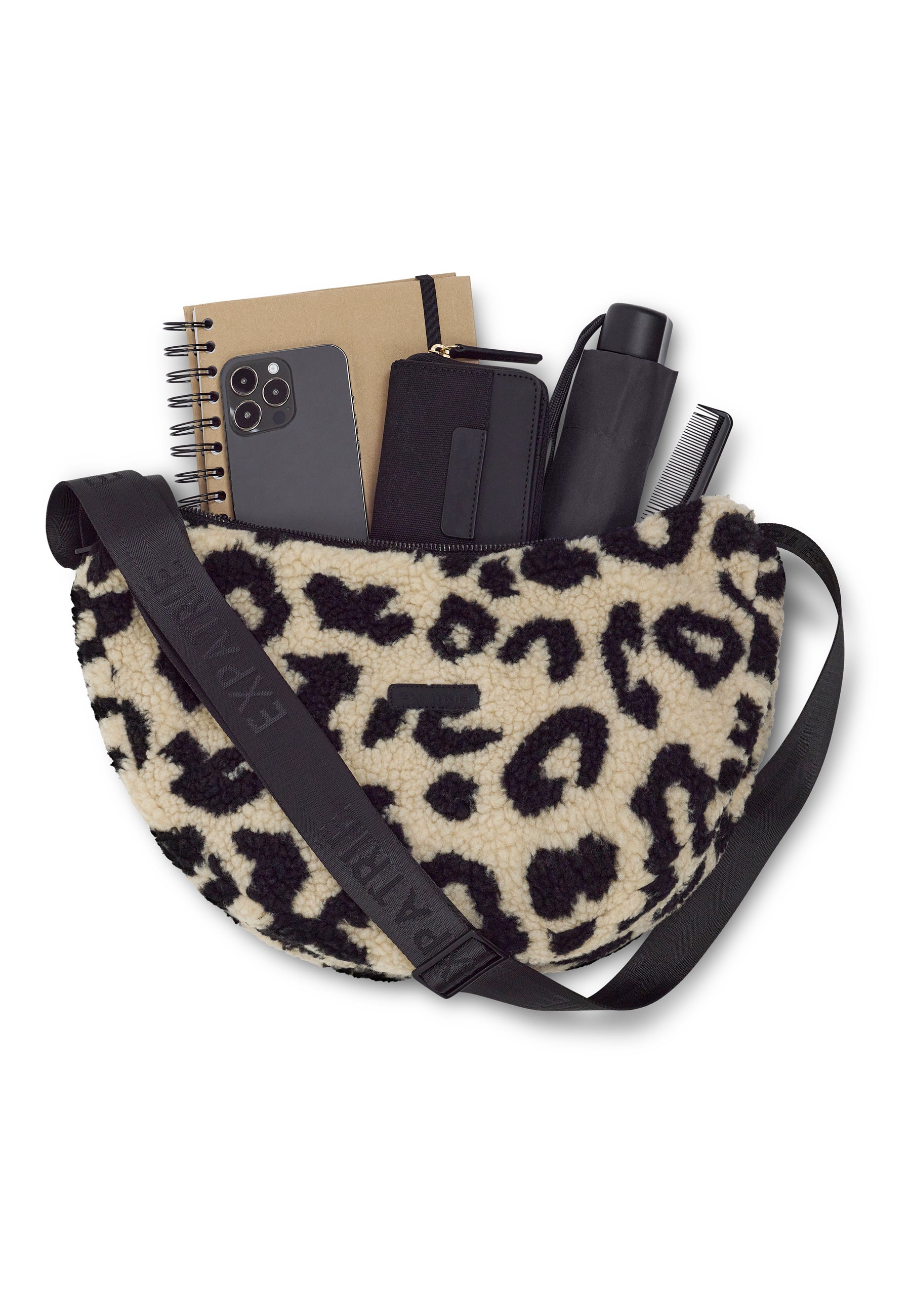 LENI - TEDDY HALF MOON BAG