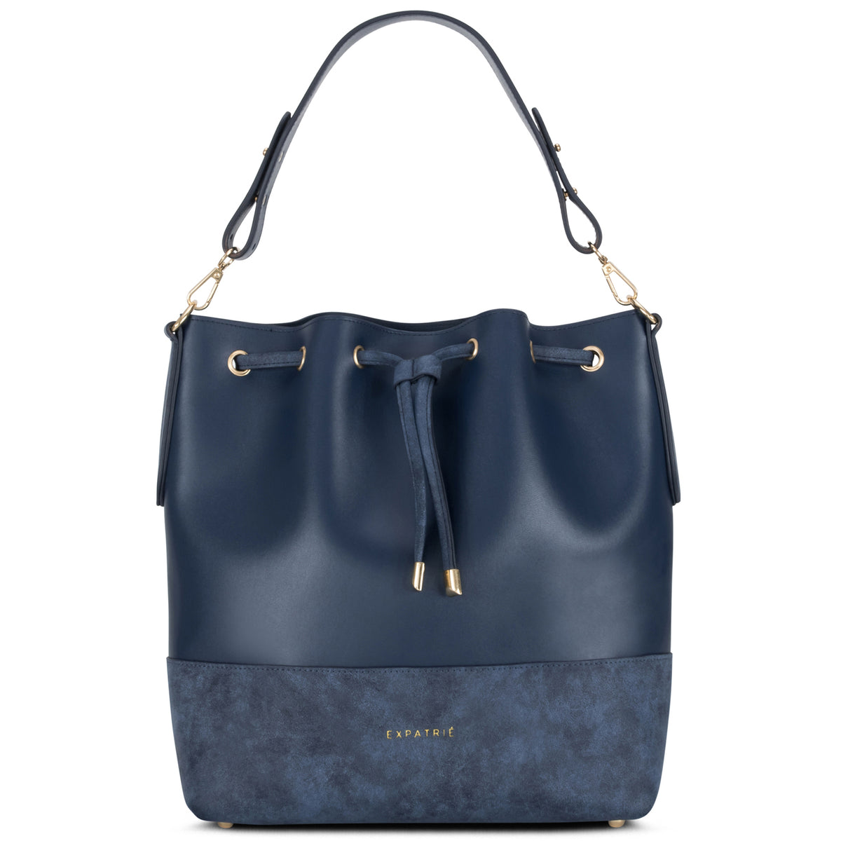 Elegante Bucket Bag für den Alltag. #farbe_blau