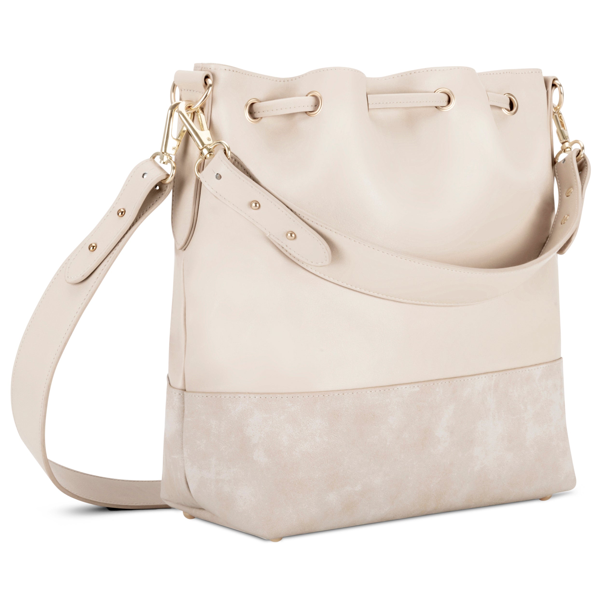 Elegante Beuteltasche für Frauen. #farbe_beige