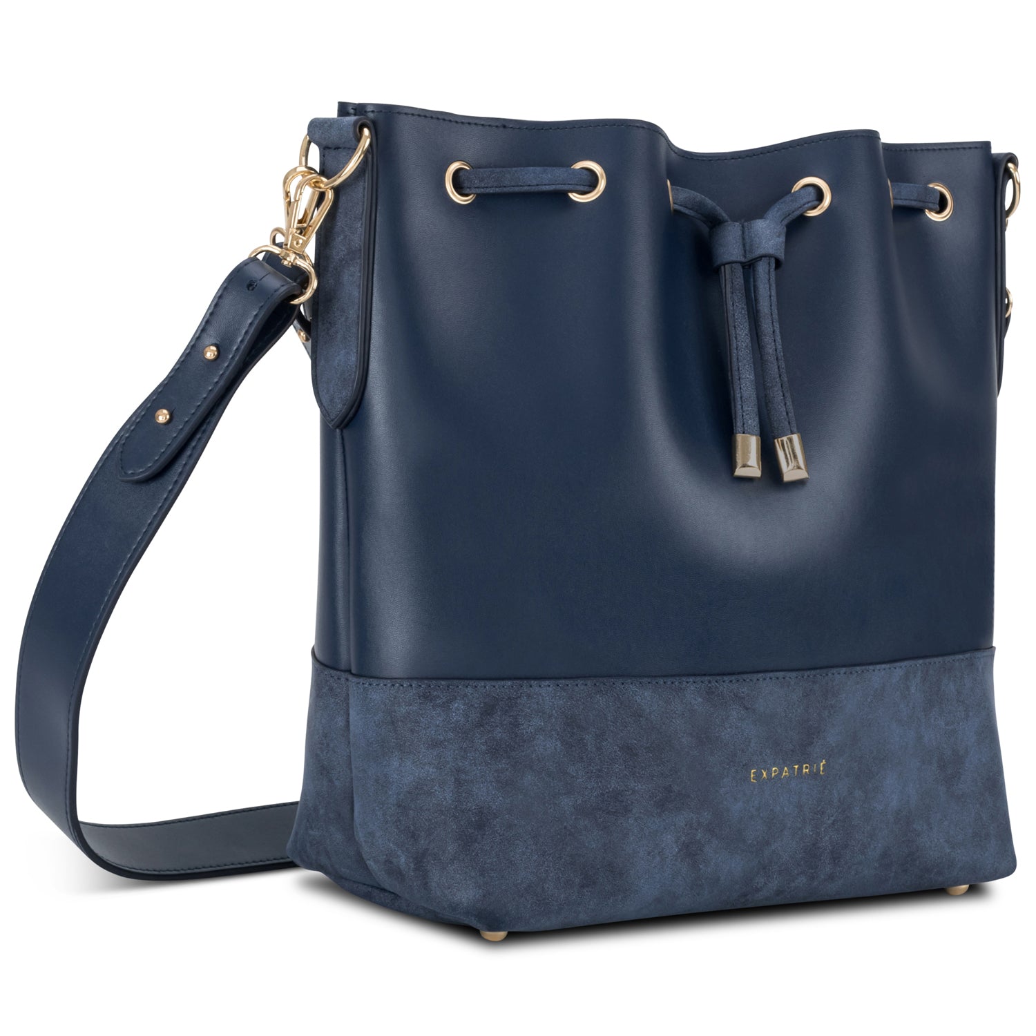 Moderne Bucket Bag für Damen. #farbe_blau