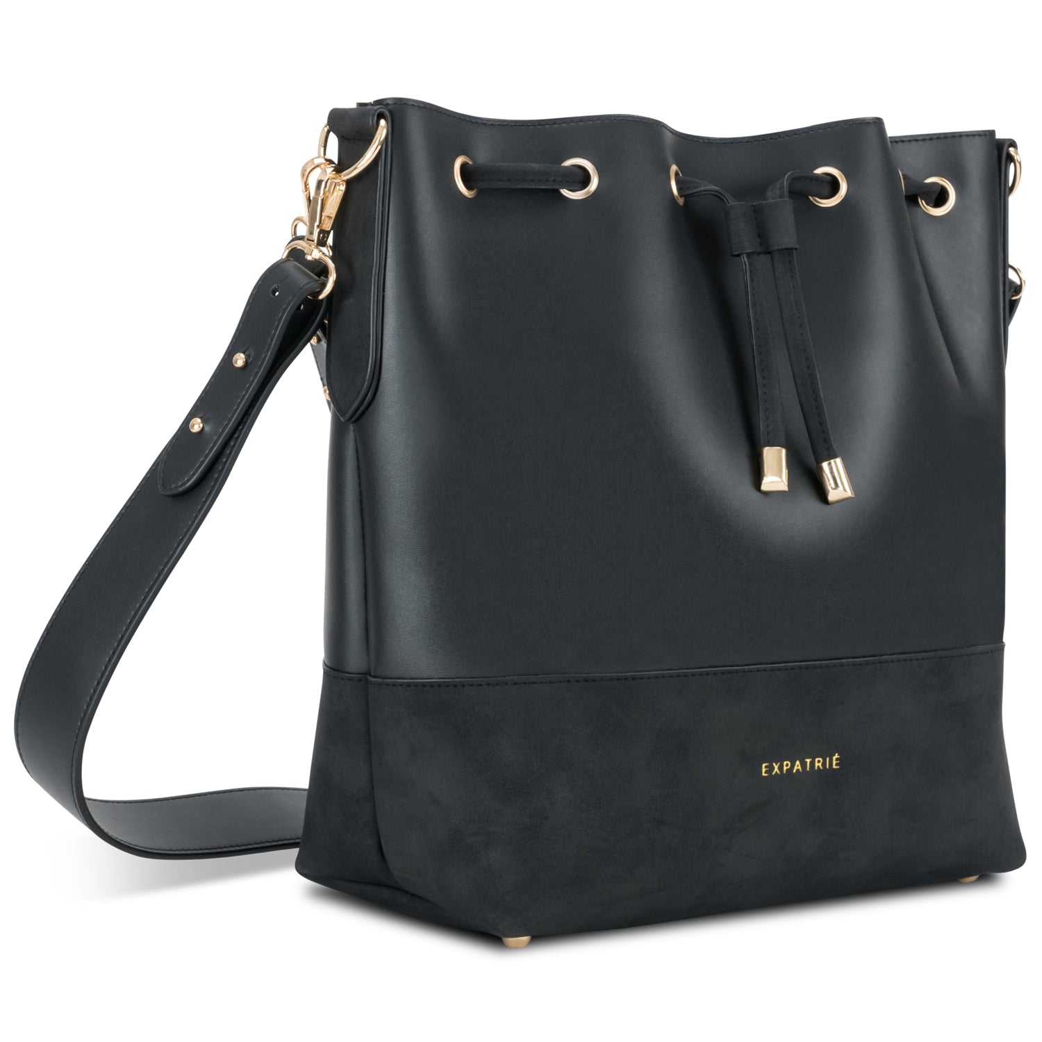 Elegante Beuteltasche für Damen. #farbe_schwarz