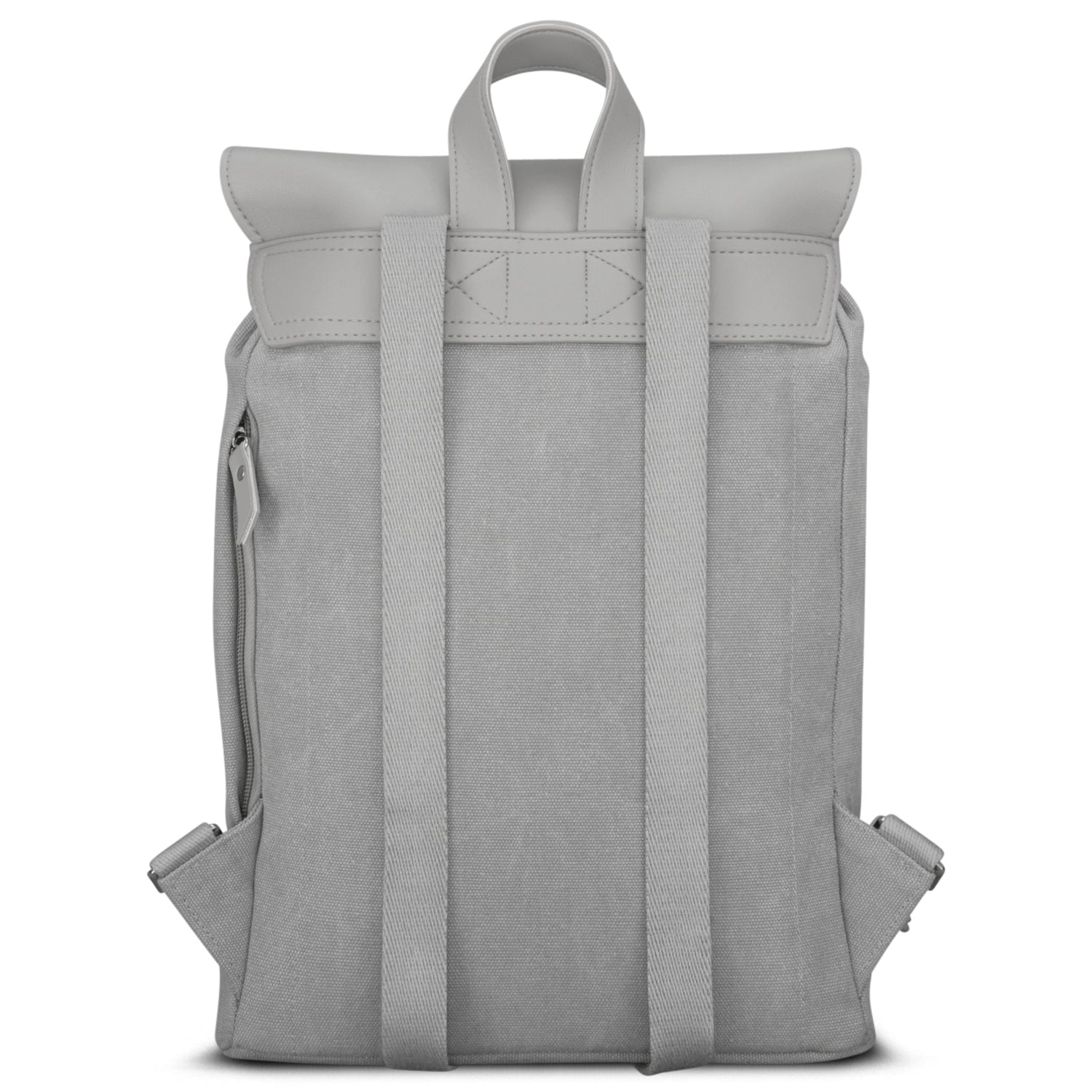 Moderner Tagesrucksack aus Canvas und Kunstleder