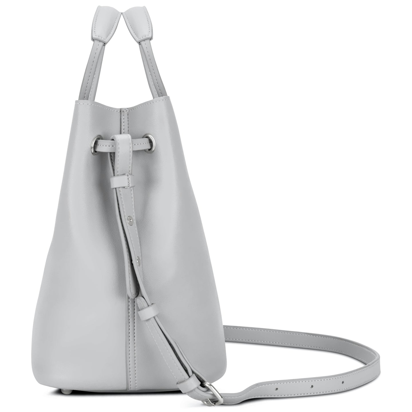 Moderne Bucket Bag klein für den Alltag. #farbe_grau