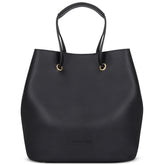 Schwarze Bucket Bag klein für Damen. #farbe_schwarz