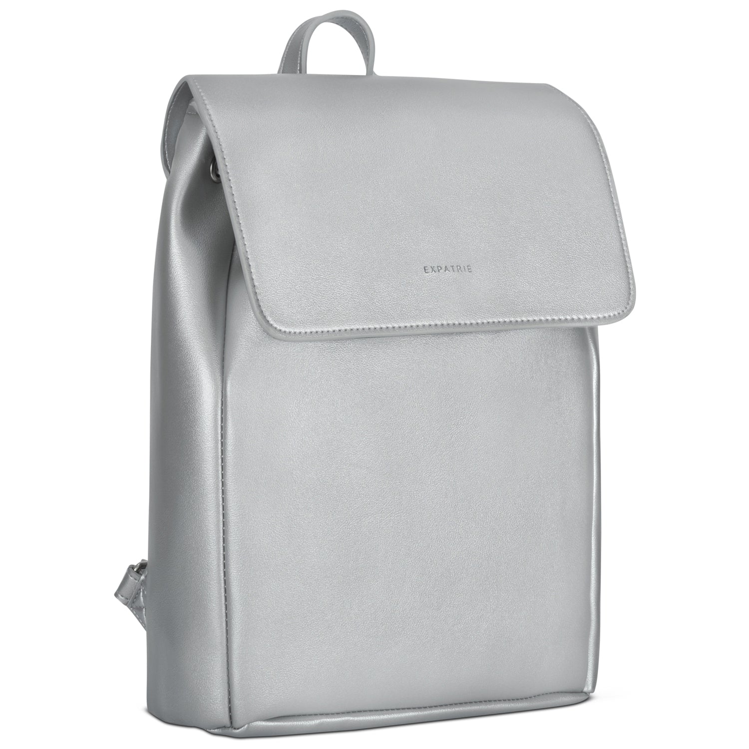 Trendsetter Kunstleder Rucksack in silber